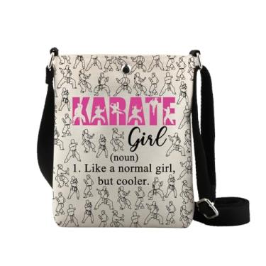 Imagem de XYANFA Bolsa tiracolo Karate Girl Gifts Karate Lover Gift Martial Arts Gift Karate Inspired Handbag Shoulder Bag, Karatecb