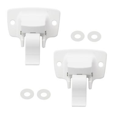 Imagem de IHOUMEX 3314067.004B Suporte de Montagem de Reboque Compatível com Peças de Toldo Dometic/Sunchaser com 4 Juntas de Vedação Brancas (Pacote com 2)