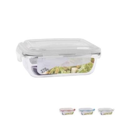 Imagem de Pote Vidro Hermético Com 370ml Marmita Mantimentos Fitness - PRATICASA