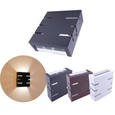 Imagem de Arandela Externa Slim 2 Focos 6 Frisos Parede Muro Ar1116 - IDEALLUME,