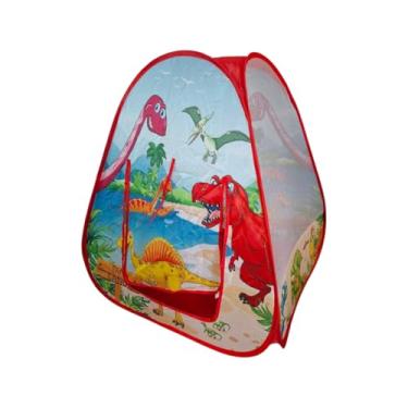 Imagem de Barraca Infantil Tenda Acampamento Portátil Dobrável Casinha Presente Dia Das Crianças Diversão (Dinossauro)