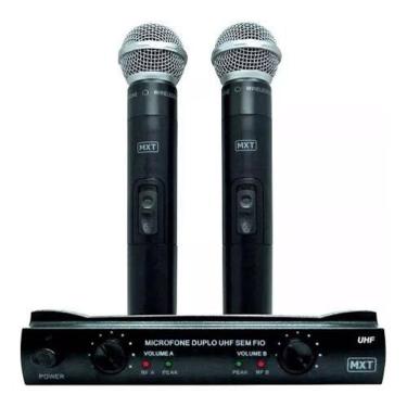 Imagem de Microfone S/ Fio Duplo Mão Uhf Mxt302