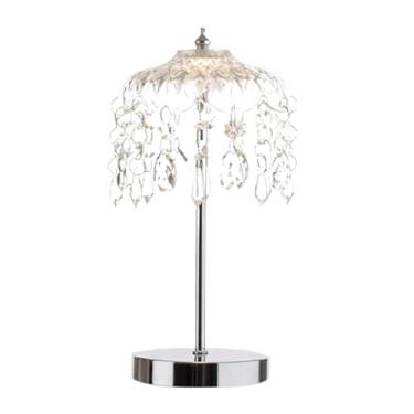 Imagem de Luminárias de cabeceira Estilo Francês De Cristal Retro Lâmpada Mesa Com Internet Celebridade Quarto Estudo Decoração Pequena Cabeceira Creme Atmosfera Luminárias de mesa