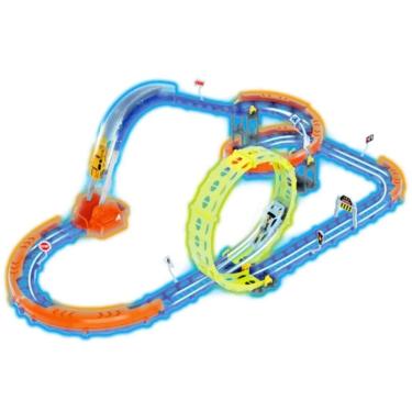 Imagem de Pista De Carrinho Corrida Glow Spéed Track 52 Peças - Zippy Toys