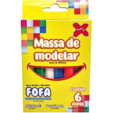 Imagem de Massa para Modelar Fofa 06 Cores 90G - Make