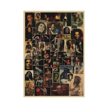 Imagem de Arte Em Lona Do Álbum De Música Reggae Retro De Bob Marley Decoração D