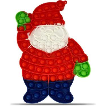 Imagem de Cute Santa Pop Bubbles Toy Big Size, Christmas Fidget Popper Stress Re