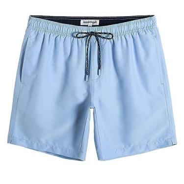 Imagem de Calções de banho magic Quick Dry Swim Shorts para homens Lake Blue - m