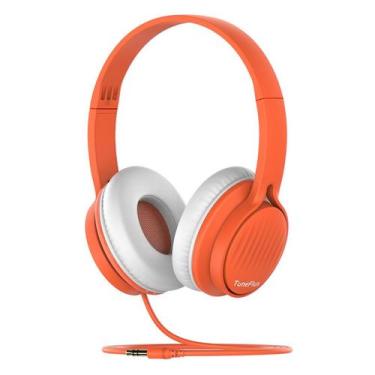 Imagem de Fones de ouvido TuneFlux Kids Orange Design para meninos e meninas