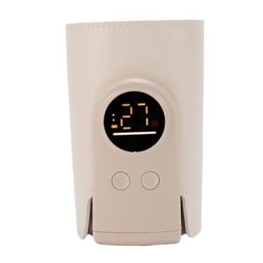 Imagem de Asixxsix Aquecedor rápido de mamadeiras, aquecedor portátil de leite com USB tipo C e controle preciso de temperatura, aquecedor sem fio para mamadeiras de fórmula (10000mAh)