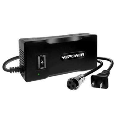 Imagem de YZPOWER Carregador elétrico de bicicleta e scooter de 58,8 V 4A com ventilador de resfriamento turbo | Adaptador de energia de bateria de lítio de 48 V | Proteção contra superaquecimento e