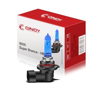 Imagem de Kit Par Lâmpadas Super Branca H1 H3 H4 H7 H11 H16 HB3(9005) HB4(9006) H27 CINOY - PAR HB3(9005)