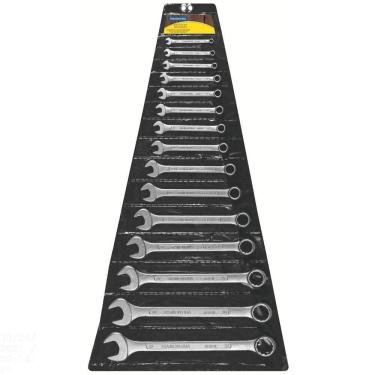 Imagem de Jogo De Chaves Combinadas Tramontina Basic Com Corpo Em Aço Especial Cromado 15 Peças Tramontina