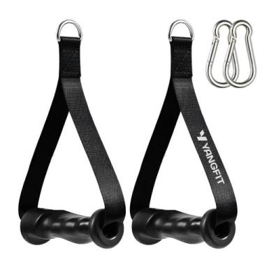 Imagem de Manopla Anatômica Puxador Crossover Polia Pulley Yangfit Par