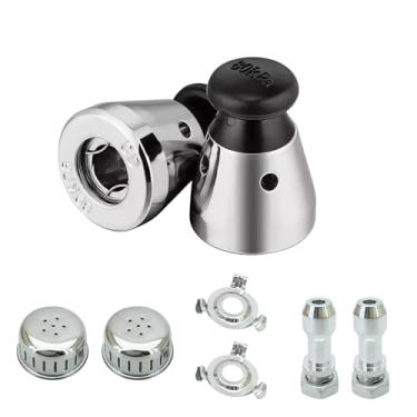 Imagem de SIMAIYUN Conjunto de 2 válvulas de alívio de panela de pressão universal com haste de escape 80KPA regulador de segurança antibloqueio