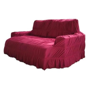 Imagem de Capa Para Sofá 4 Lugares RetráTil E ReclináVel - Capa Protetora ExtensíVel Com (Vermelho,3 Lugares)