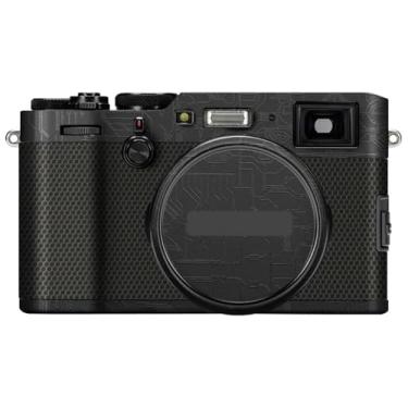 Imagem de X100F Película de câmera antiarranhões para FujiFilm X 100F Película protetora de vinil revestimento acessórios de fotografia adesivo X-100F (Circuit Black)