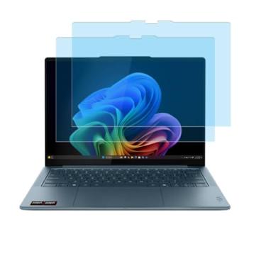 Imagem de MUBUY-GOL Pacote com 2 protetores de tela para laptop Lenovo Yoga 7i / Yoga 7 14 2 em 1 telas sensíveis ao toque, bloqueio de luz azul, antirreflexo, anti-impressão digital, filtro UV, reduz a tensão