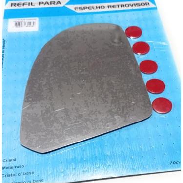 Imagem de Lente de Vidro Espelho Retrovisor Metalizado Compatível Fiesta 2002-2011, Lado Direito, Sem Base