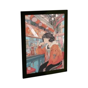 Imagem de Quadro Decorativo A4 Decoração Anime Cyberpunk Decoração Poster