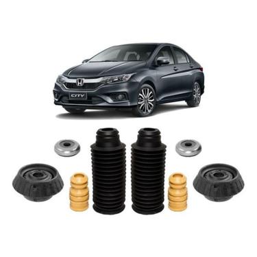 Imagem de 2 Kit Coxim Batente Dianteiro Honda City 2009 2010 2011 2012