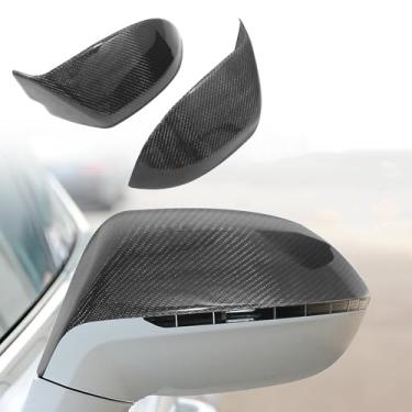 Imagem de FINMOKAL 2 peças de tampas de cobertura de espelho retrovisor lateral de fibra de carbono real compatível com Audi A7 4G 2010-2015