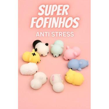 Imagem de Kit 10 Squishies Squish Muj Fidget Bichinhos Mole De Apertar - Draconi
