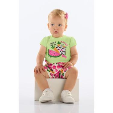 Imagem de Conjunto Bebê com Blusa e Short Quimby, Verde, M