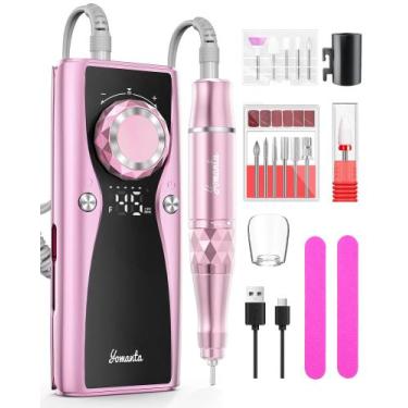 Imagem de Furadeira de unhas elétrica Yomanta 45.000 RPM USB recarregável