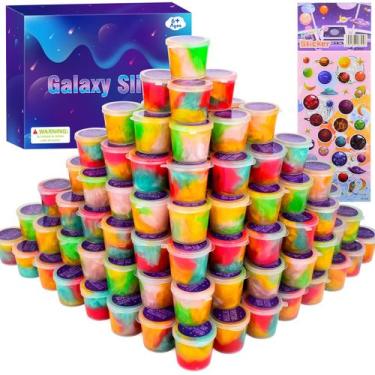 Imagem de Pacote Slime Kit DUJUANHUA Galaxy 68 para crianças com caixa de presen