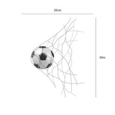 Imagem de Adesivo de Parede Bola na Rede 46x70 cm Vinil Adesivo