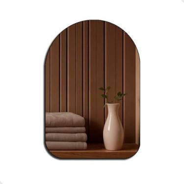 Imagem de Espelho Decorativo Capela Orgânico Lapidado 55x75cm Moderno Grande de 