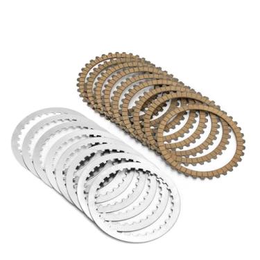 Imagem de Wsays Kit de placas de embreagem de aço de fricção compatível com Harley Sportster XL 1991-2022, Fit Touring Softail Dyna e FXR Big Twin 1990-1997, Fit Evolution 1340 1994-1997, Fit Buell All 1991