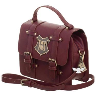Imagem de Harry Potter Hogwarts Bolsa de Ombro Feminino, BIOWORLD LB7LHPT, Vermelho