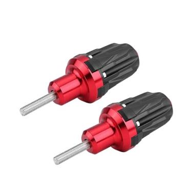 Imagem de XLYJ Motocicleta CNC Frame Slider M10 10 mm Parafuso Proteção do Motor Almofada de Colisão Protetor de Queda Acessórios Deslizante Deslizante Proteção contra Queda (Cor: Vermelho)