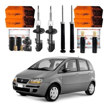 Imagem de Kit Amortecedor Dianteiro Traseiro Idea 1.4 8v 2005 A 2010 - Cofap