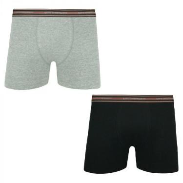 Imagem de Kit Com 2 Cuecas Boxer Masculina Algodão com Elastano Lupo Adulta Conf