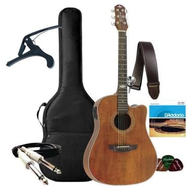 Imagem de Violao Eletrico Strinberg Sd200C Sms Smoked + Acessórios