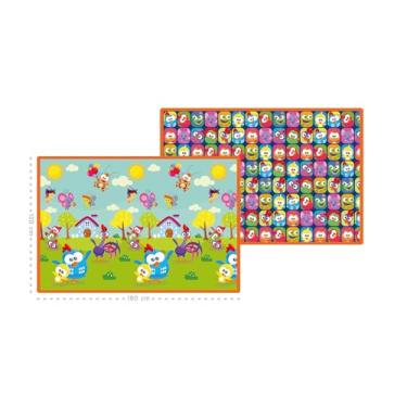 Imagem de GALINHA PINTADINHA -TAPETE DUPLA FACE EMBORRACHADO