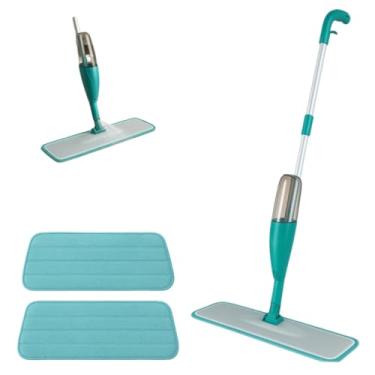 Imagem de Mop Spray com Rodo de Microfibra Giratório 360° – Limpador Inteligente com Reservatório Integrado, Uso Seco e Úmido, Ideal para Pisos de Madeira, Azulejo e Laminado (Kit Mop Spray)