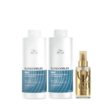 Imagem de Wella BlondorPlex Care Line Sh 1000ml + Cond 1000ml + Óleo 100ml - Wel