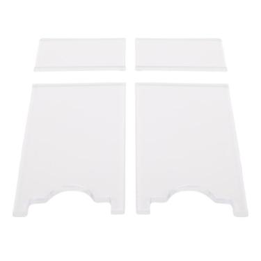 Imagem de Luqeeg Espaçadores de Parede Universais para Móveis Protetor de Canto de Acrílico Previne Riscos de Incêndio Mantém Espaço Para Cadeira Para-Mobília para Cabeceira Tomadas Sofá (A)