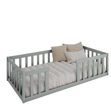 Imagem de Cama Solteiro Montessoriana Cinza