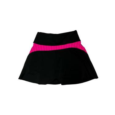 Imagem de Short Saia Academia Feminina Cintura Alta - WJU JEANS, G, Rosa