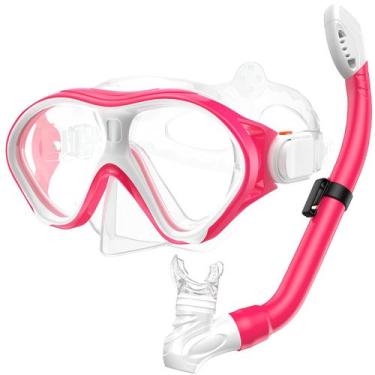 Imagem de Equipamento de mergulho Gintenco Dry Top Kids Snorkel Set, de 6 a 14 a