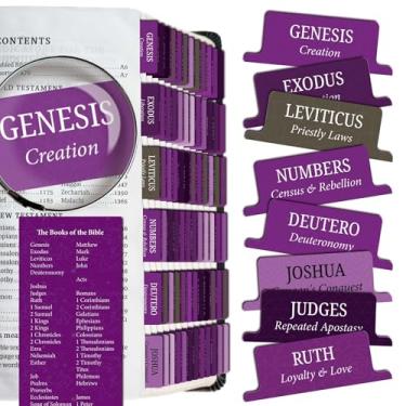 Imagem de Saintilway Productions - Bible Tabs Premium Resistentes a Rasgos – Fácil de aplicar, Laminado para Durabilidade – Antigo e Novo Testamento – Perfeito para todas as Bíblias - Para Mulheres e Homens