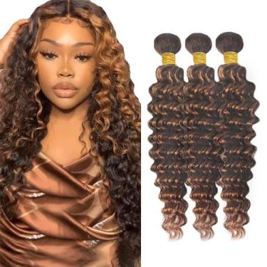 Imagem de Pacotes de cabelo Freiuoke Deep Wave Brazilian P4/30 45-55cm 3 pacotes