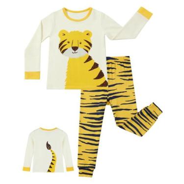 Imagem de Conjunto de pijama babee Reshinee Bamboo Viscose 2-3T para meninos e m