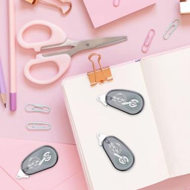 Imagem de Adesivos decorativos de ponto duplo para álbum de fotos, mini rolo de fita para scrapbook para adultos artesanato material de festival de escritório, 0,8 cm x 19,6 FT - (cinza, pacote com 6)