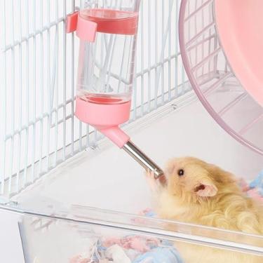 Imagem de Garrafa de água para animais pequenos sem gotejamento de 125 ml, dispensador de gaiola suspensa à prova de vazamento para hamster, porquinho-da-índia, coelho, coelho, furão, gerbil, animais de